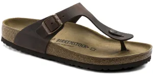 Birkenstock Gizeh Sandals - Habana Oiled Leather | Comfortable Cork Footbed