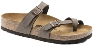 Birkenstock Mayari Sandals - Mocha Birkibuc | Comfortable Cork Footbed