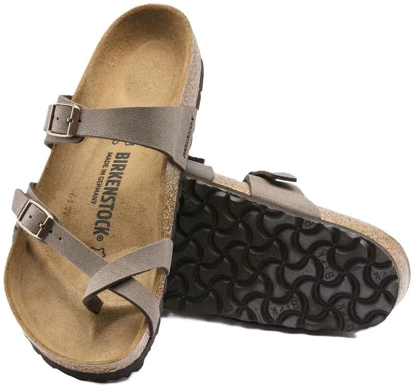 Birkenstock Mayari Sandals - Mocha Birkibuc | Comfortable Cork Footbed