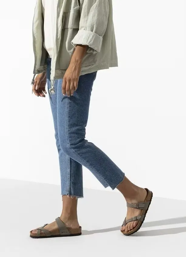 Birkenstock Mayari Sandals - Stone Birkibuk | Comfortable Cork Footbed