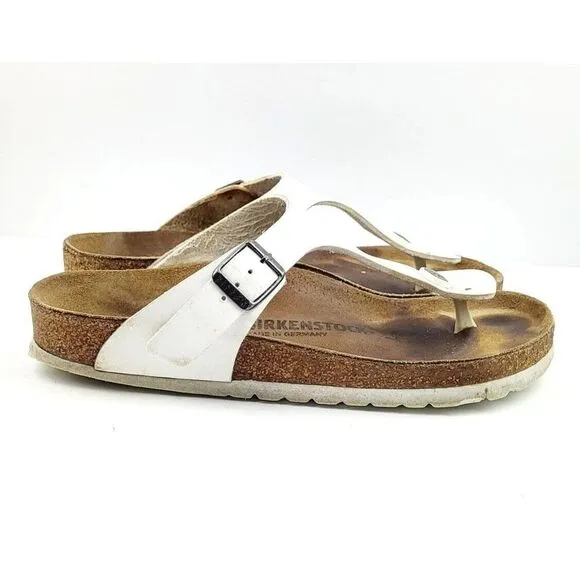 Birkenstock White Womens Sandals - Size 38 /‎ US 7.5