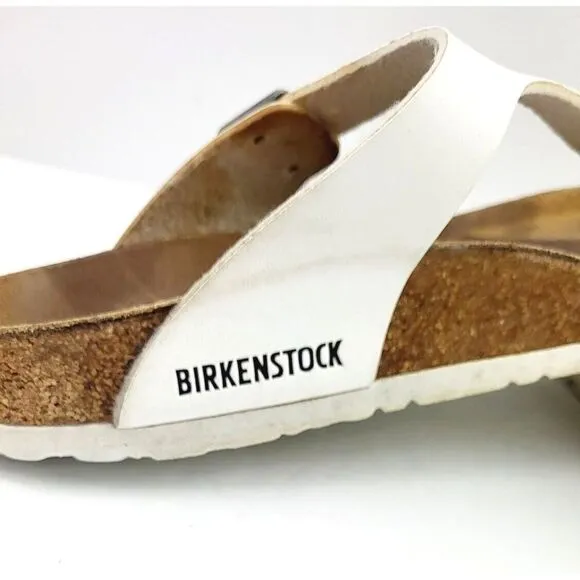 Birkenstock White Womens Sandals - Size 38 /‎ US 7.5