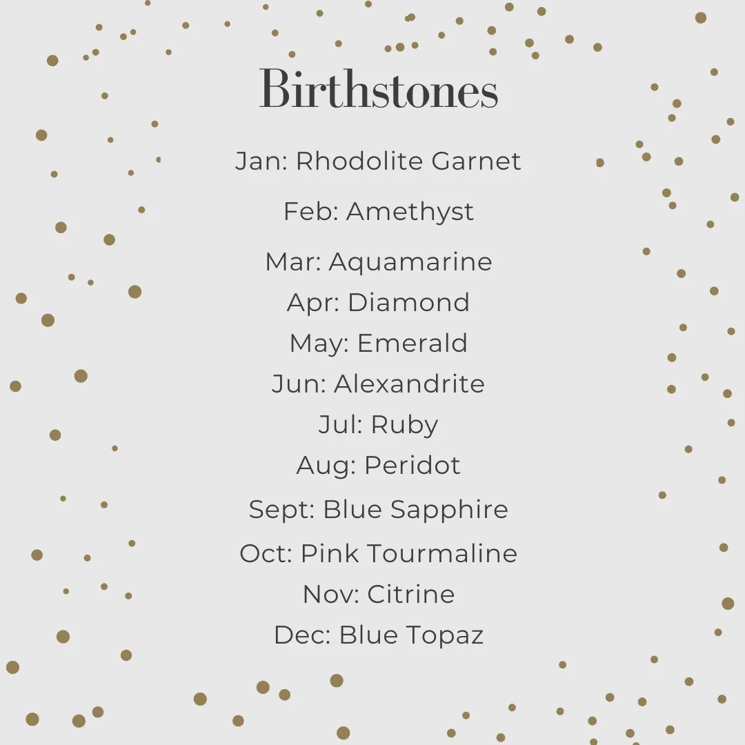 Birthstone Star Charm (add-ons)