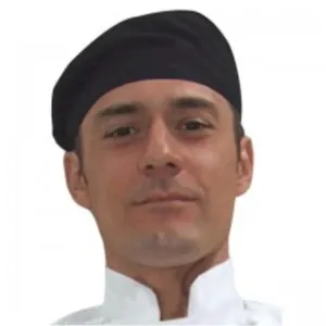 Black Flat Top Chef Hat