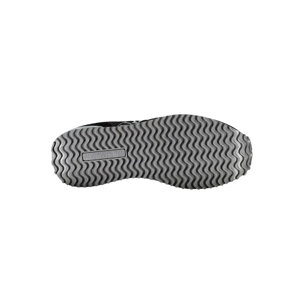 Black Polyester Women Sneaker