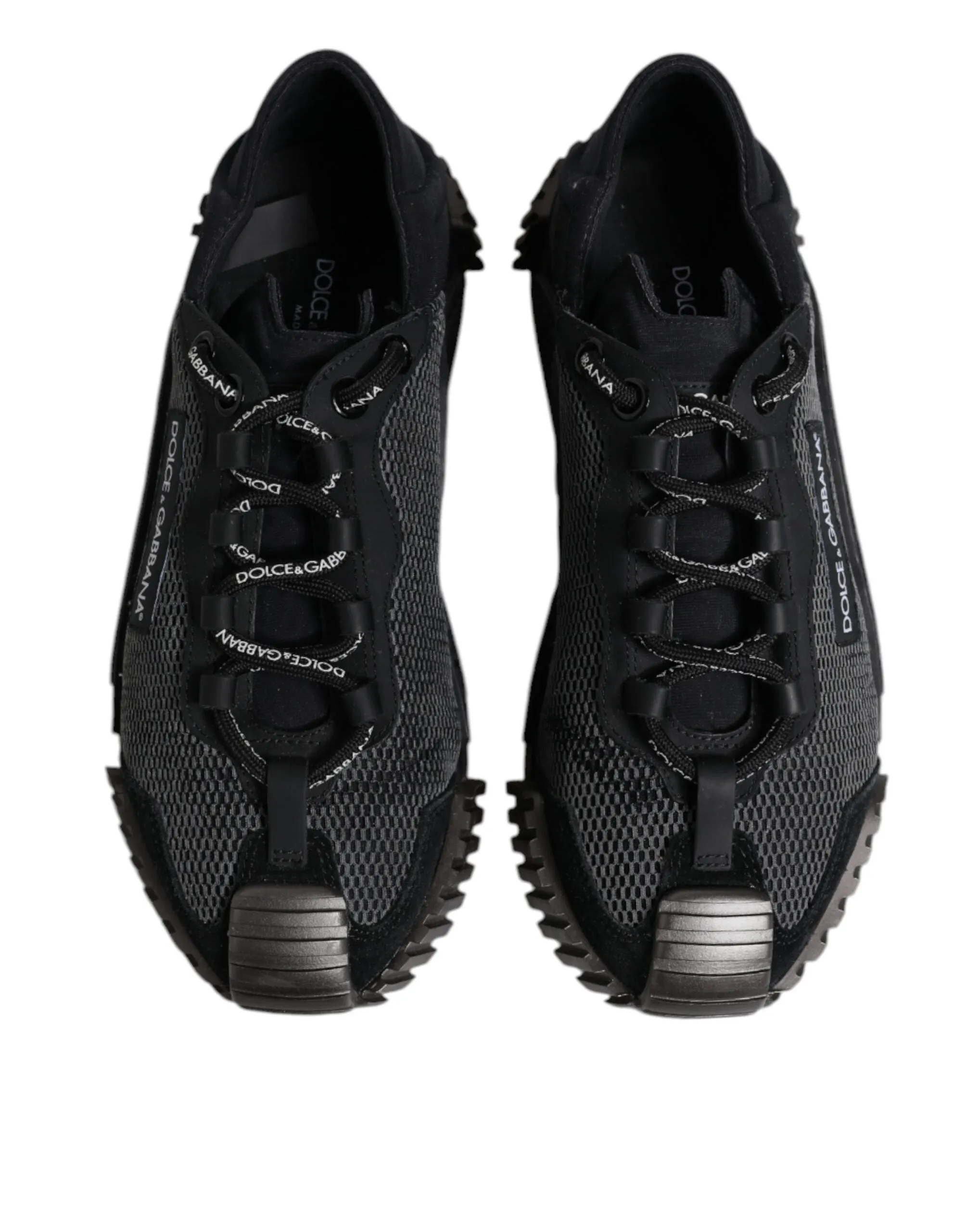 Black Silver Logo Low Top Men Sneakers Shoes