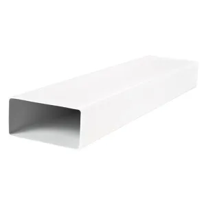 Blauberg Flat Plastic Ducting 204x60mm - 1m long