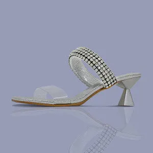 Bling Double Strap Heels