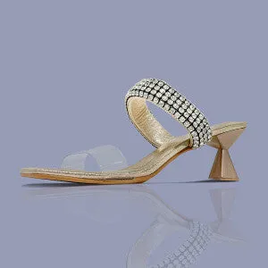Bling Double Strap Heels