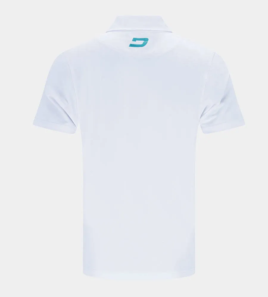 BLOCK PIQUE POLO - WHITE