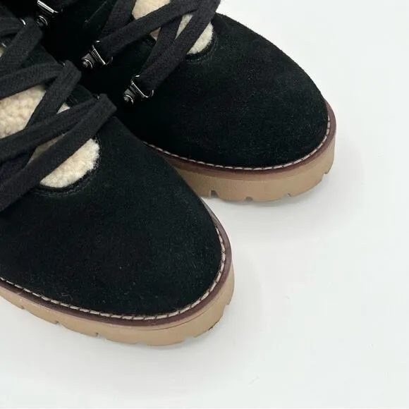 Blondo Devin Waterproof Black Suede lace up Boots Sz 8.5 combat Y2K 90’s grunge