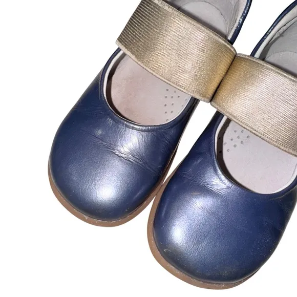 BOBUX delight navy mary Jane baby first walkers girl’s shoes size 23 7