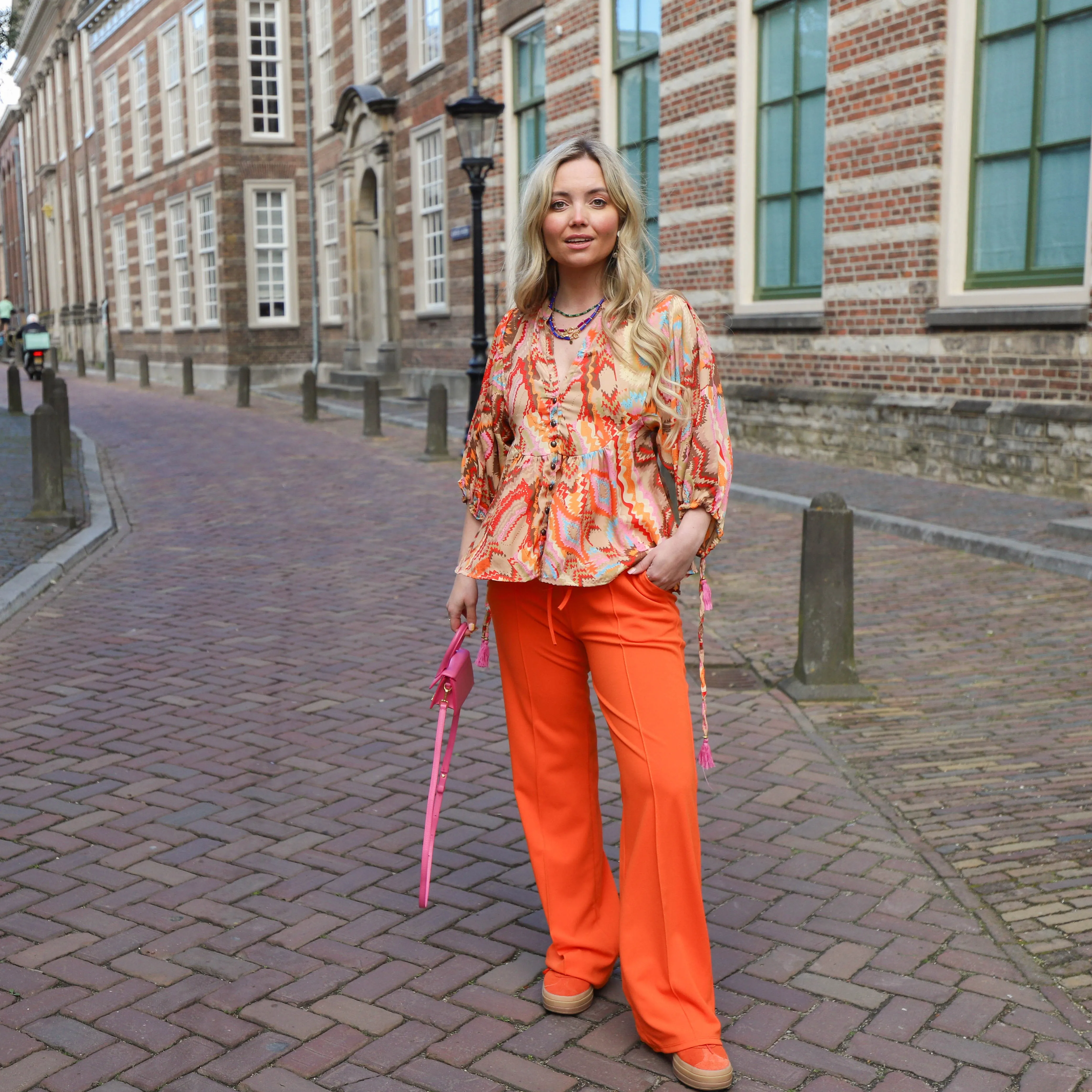 Boho print blouse