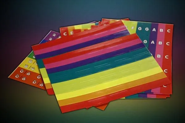 Boomwhackers Chroma Notes Stick-Ons nuottitarrat
