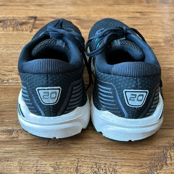 Brooks Ariel 20 Cushioned Running Shoes Black Ebony Blue Women's Size 10.5