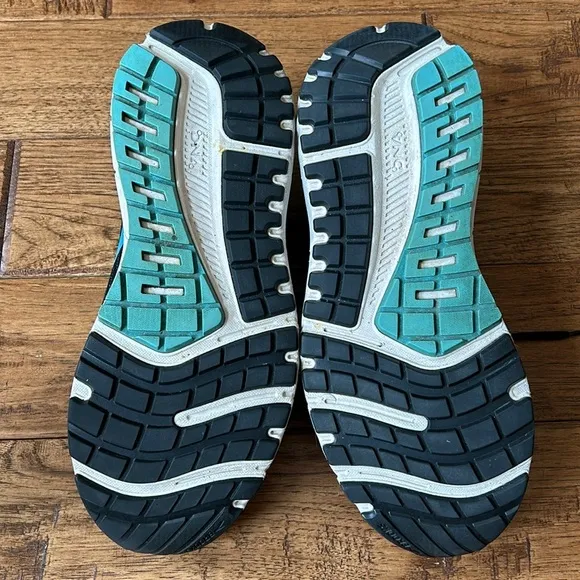 Brooks Ariel 20 Cushioned Running Shoes Black Ebony Blue Women's Size 10.5