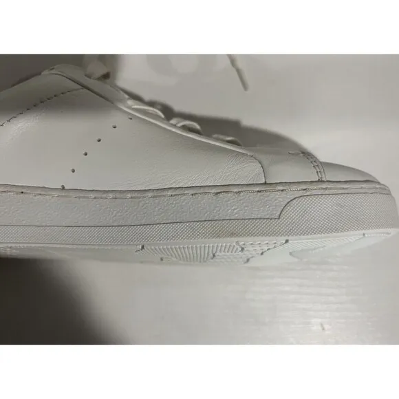 Bruno Magli Mens Lace Up Round Toe Low Top Sneakers White Leather Size 7
