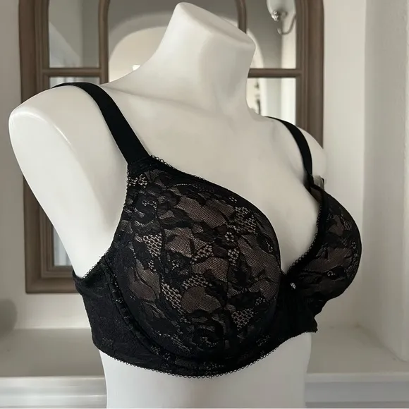 B’tempted by Wacoal Lace Finesse T-Shirt Bra Size 34DDD New w/Tag