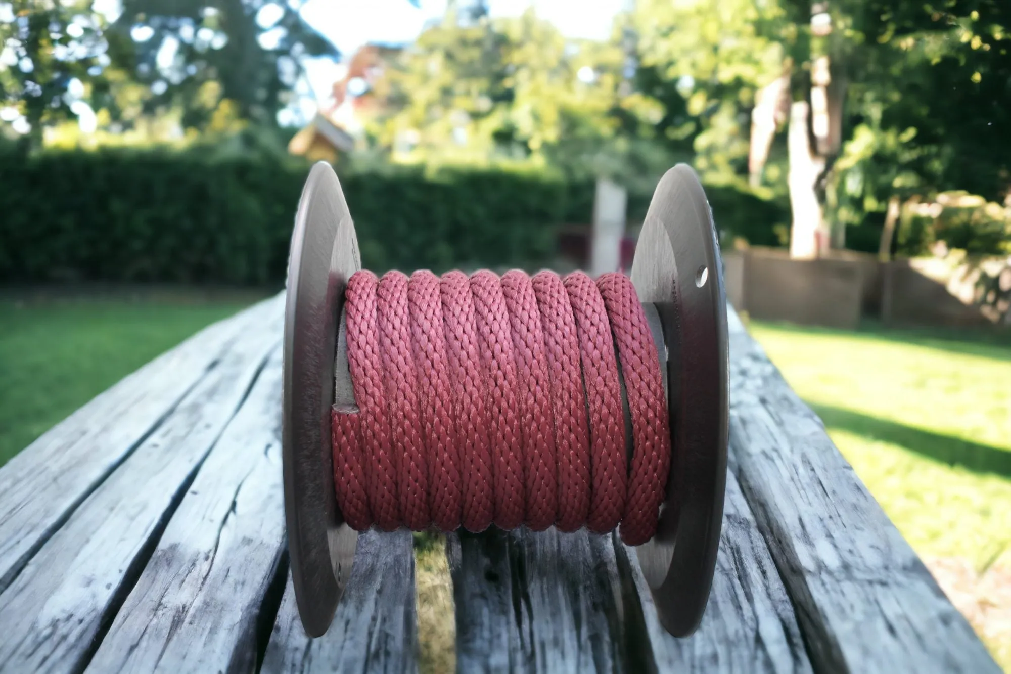 Burgundy Solid Braided Multifilament Polypropylene Rope