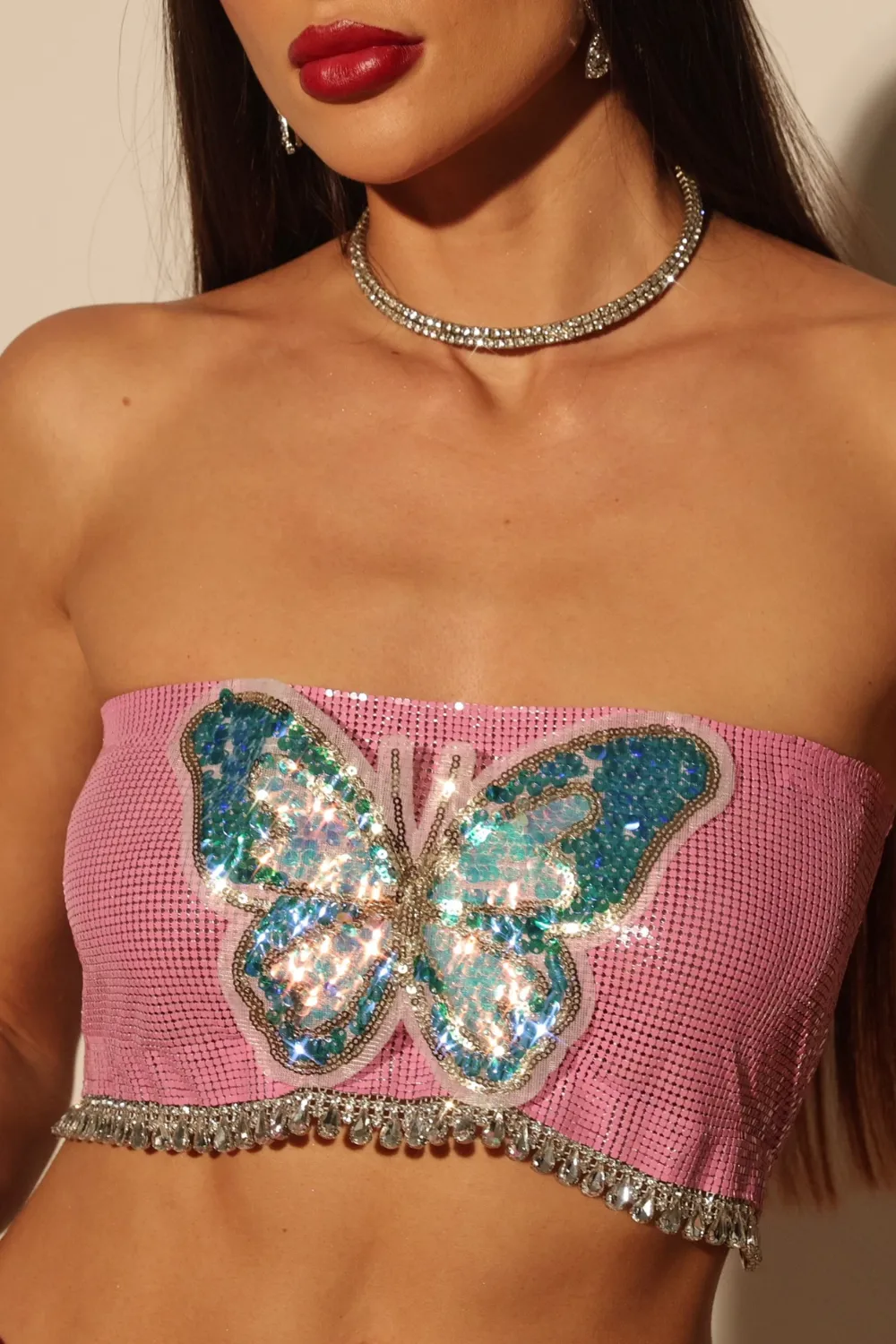 Butterfly Chainmail Top & Skirt Set