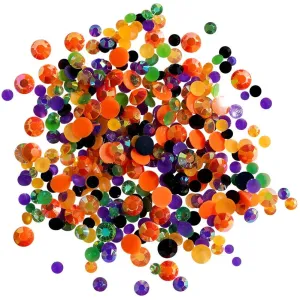 Buttons Galore & More - Shaker Embellishments - Crystalz Rhinestone Embellishments - Scared Silly / CRZ116
