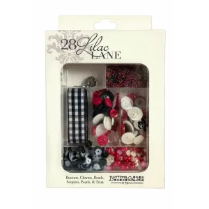 Buttons Galore & More - Shaker Embellishments - Embellishment Kits - Plaid Party / LL125