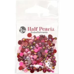 Buttons Galore & More - Shaker Embellishments - Half Pearlz - Love Story / HPZ216