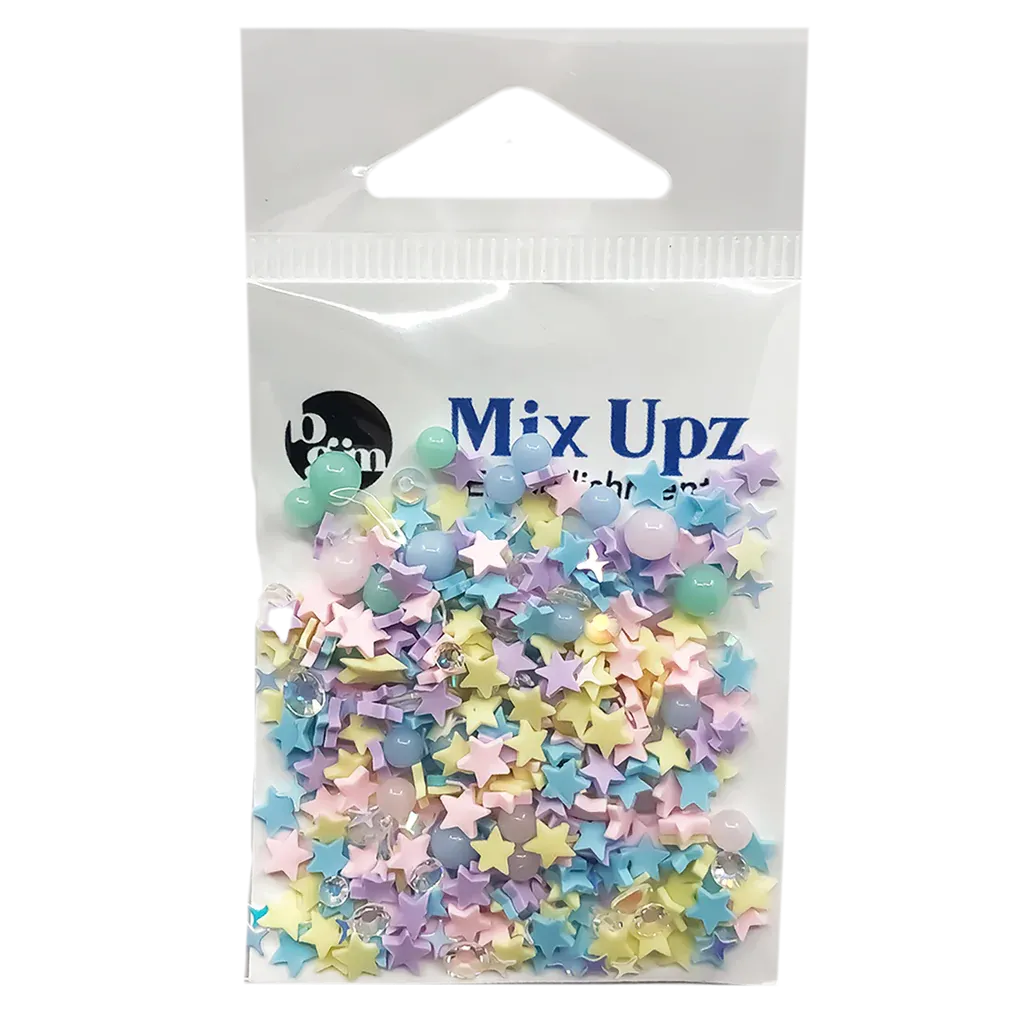 Buttons Galore & More - Shaker Embellishments - Mix Upz - Wish Upon A Star / MXZ107