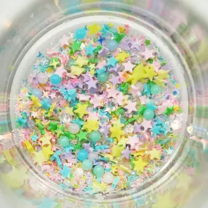 Buttons Galore & More - Shaker Embellishments - Mix Upz - Wish Upon A Star / MXZ107