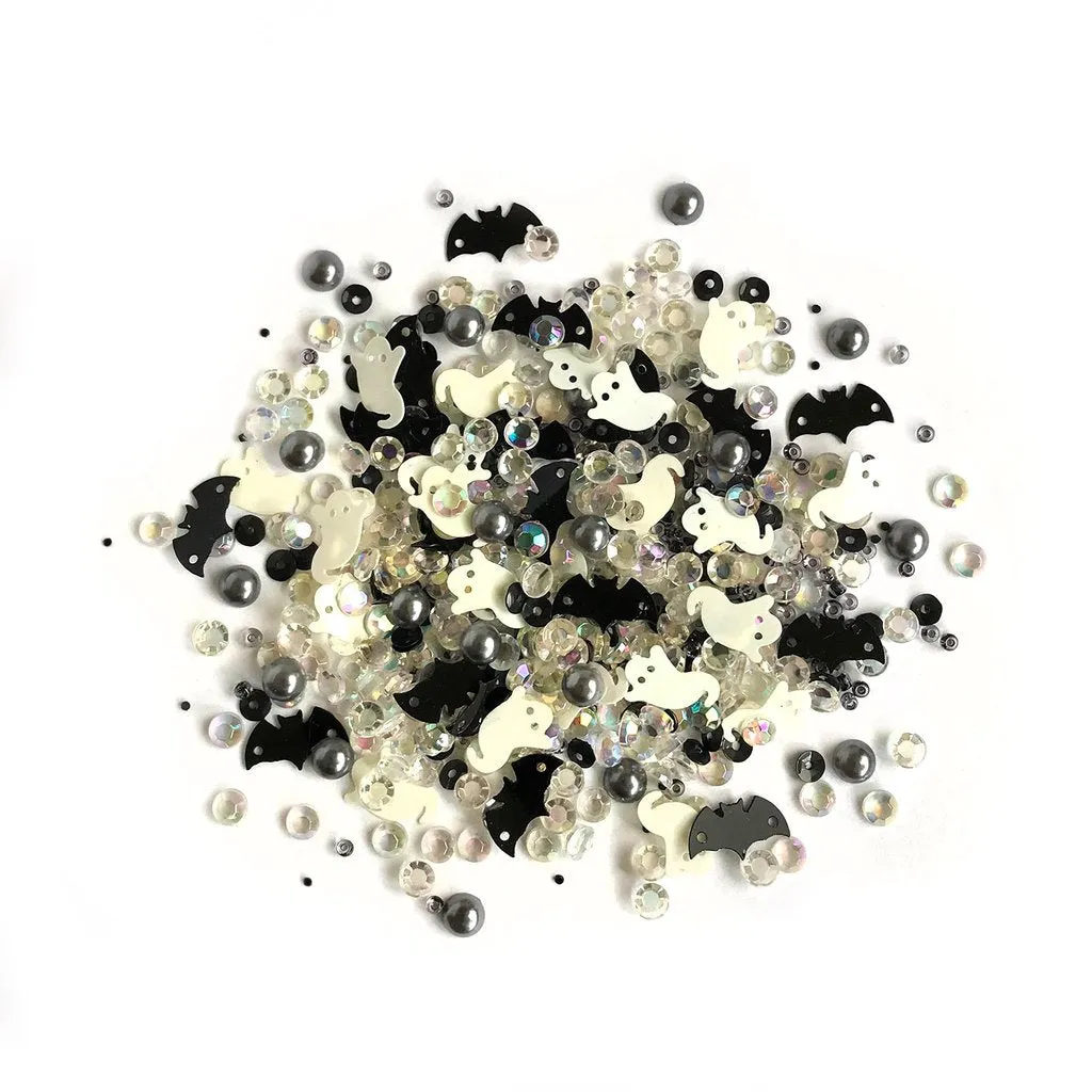 Buttons Galore & More - Shaker Embellishments - Sparkletz - Boo SPK153