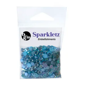 Buttons Galore & More - Shaker Embellishments - Sparkletz - Ocean Waves/SPK103