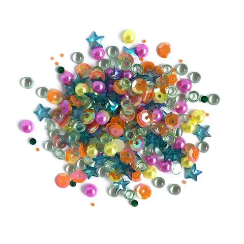 Buttons Galore & More - Shaker Embellishments - Sparkletz - Rainbow / SPK113