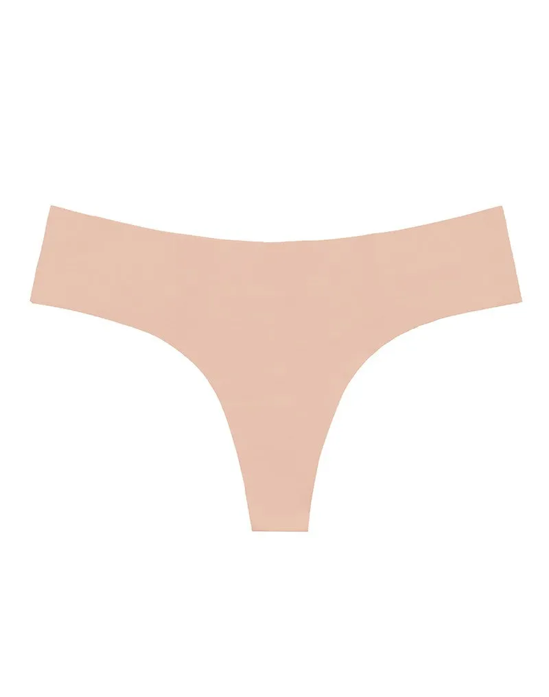 Bye Bra - Invisible Thong - String 2 pack - Nude En Zwart