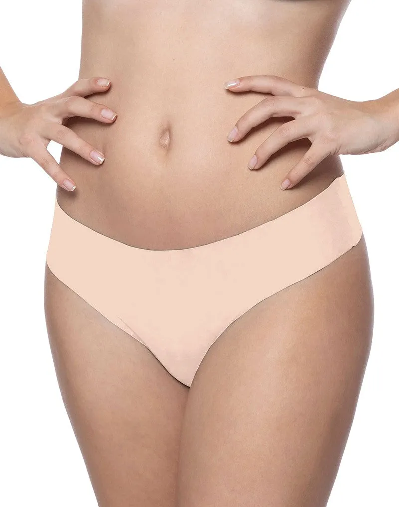 Bye Bra - Invisible Thong - String 2 pack - Nude En Zwart