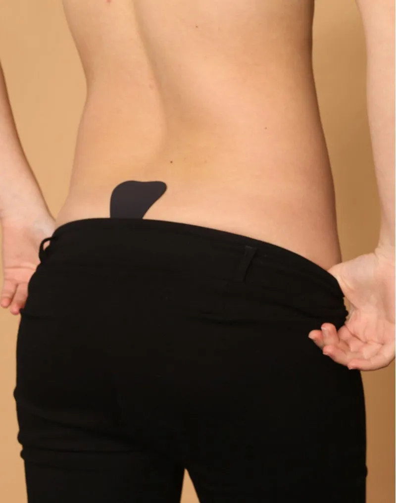 Bye Bra - Minimale, Naadloze & Onzichtbare Plak String - Zwart