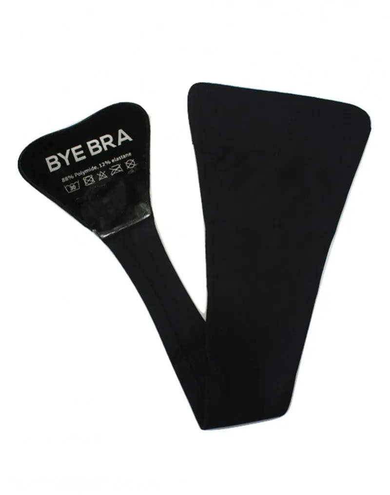 Bye Bra - Minimale, Naadloze & Onzichtbare Plak String - Zwart
