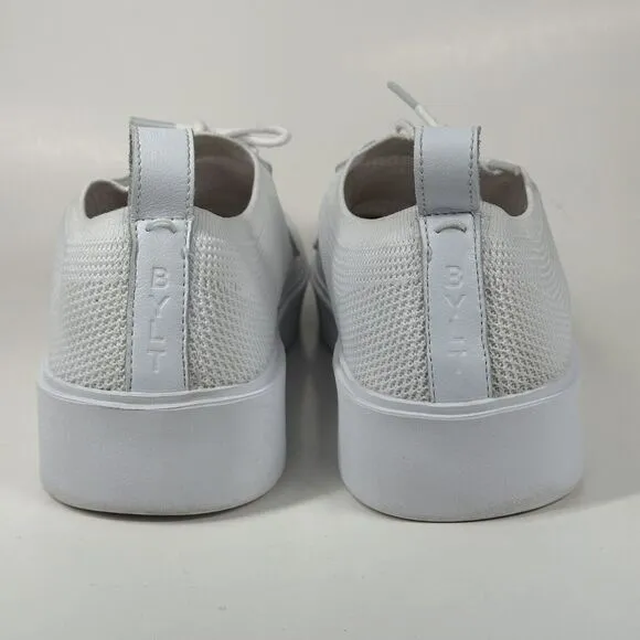 BYLT Shoes Mens Size 10 Lido Knit White Sneakers Casual Classic