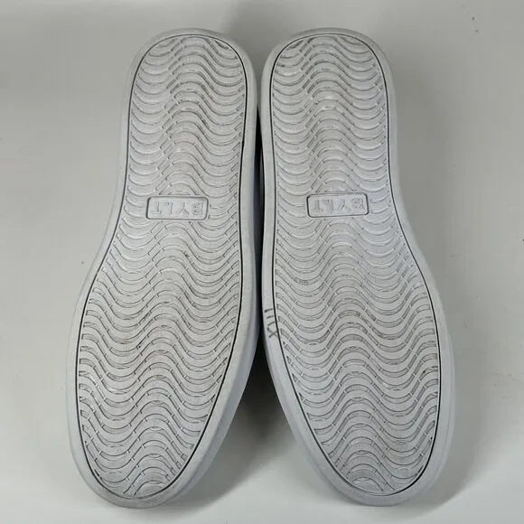 BYLT Shoes Mens Size 10 Lido Knit White Sneakers Casual Classic