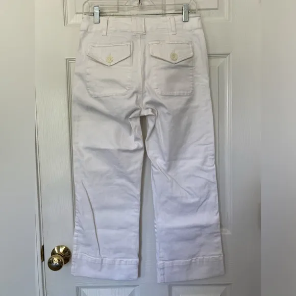 Cabi White Lido Crop White Women's Pants #5690 Size 2