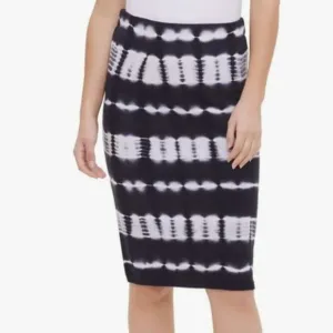 Calvin Klein tie dye pull on pencil skirt