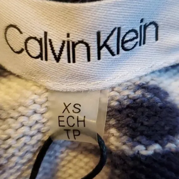 Calvin Klein tie dye pull on pencil skirt