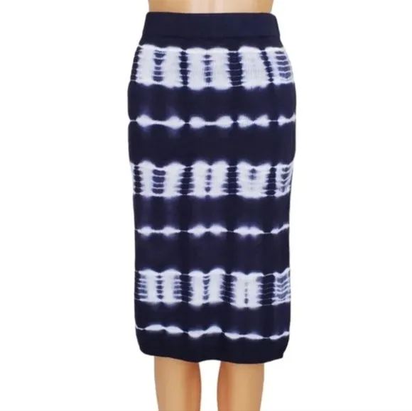 Calvin Klein tie dye pull on pencil skirt