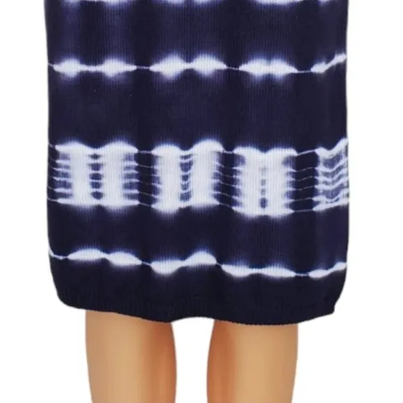 Calvin Klein tie dye pull on pencil skirt
