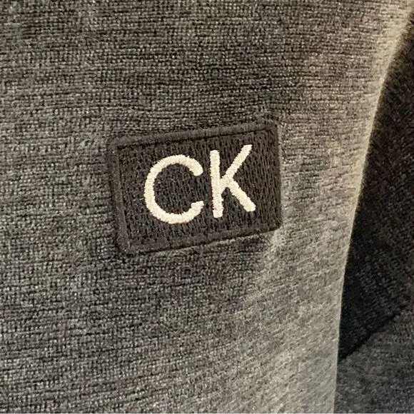 CALVIN KLEIN Womens Gray Drawstring-waist Long Sleeve Short Party Sheath Dress
