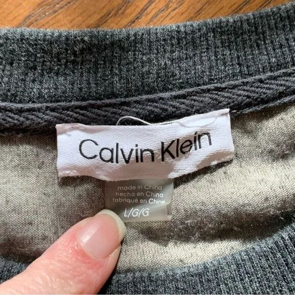 CALVIN KLEIN Womens Gray Drawstring-waist Long Sleeve Short Party Sheath Dress