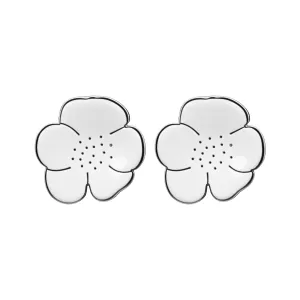 Camellia White Earrings