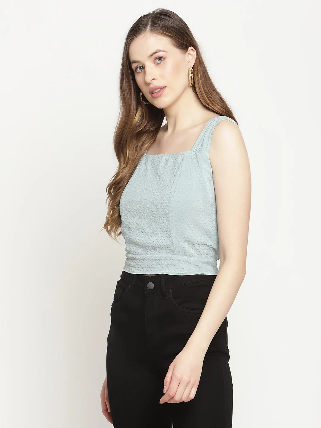 Camla Barcelona Green Top