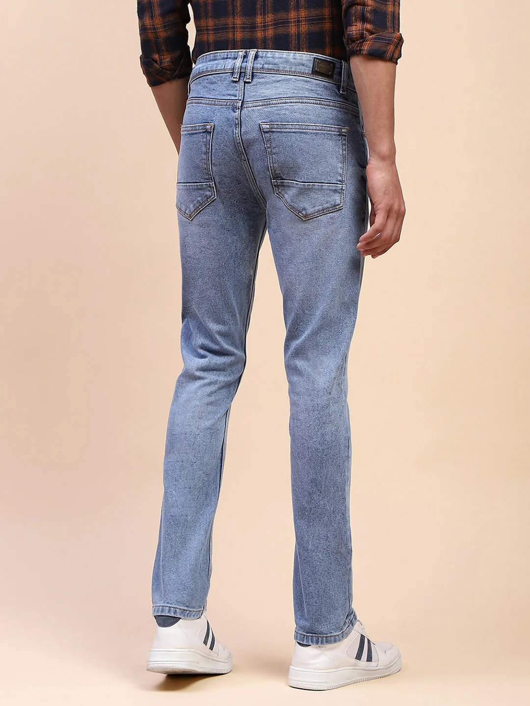 Camla Barcelona Light Fade Whiskered Blue Cotton Denim