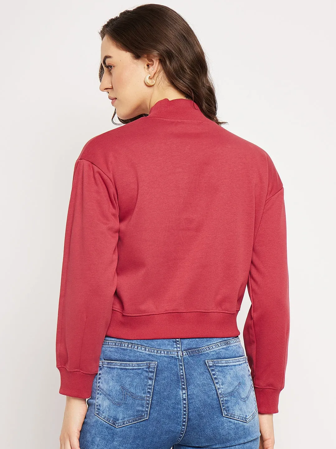 Camla Barcelona Logo Print Rust Red Sweatshirt