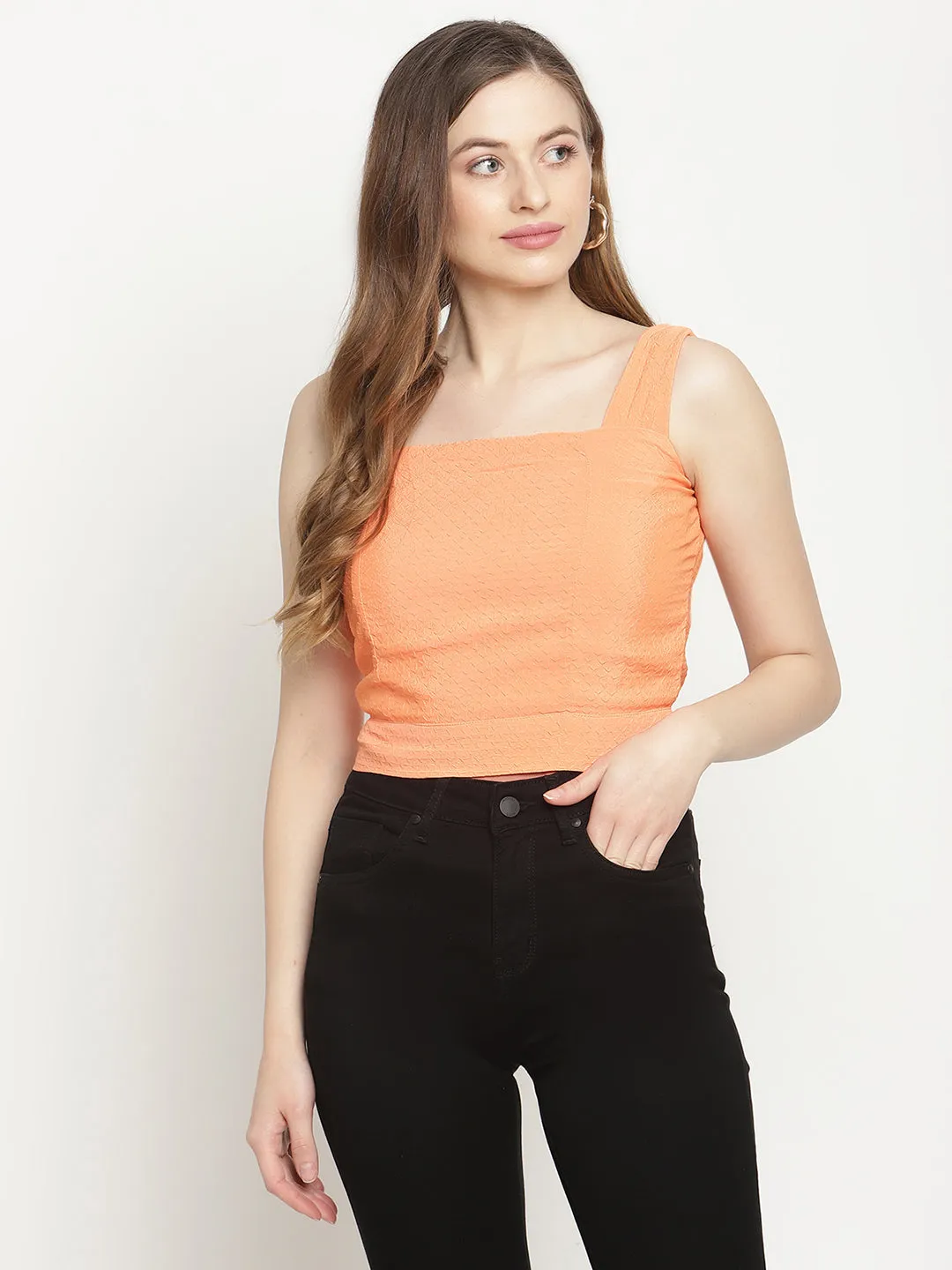 Camla Barcelona Orange Top